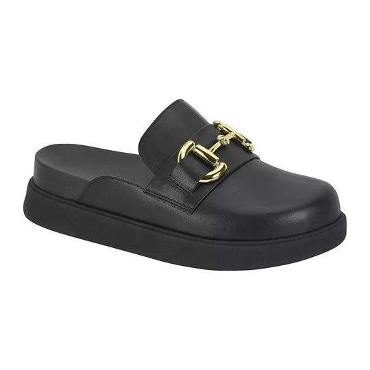 Mule Com FIvela- Preto- Vizzano