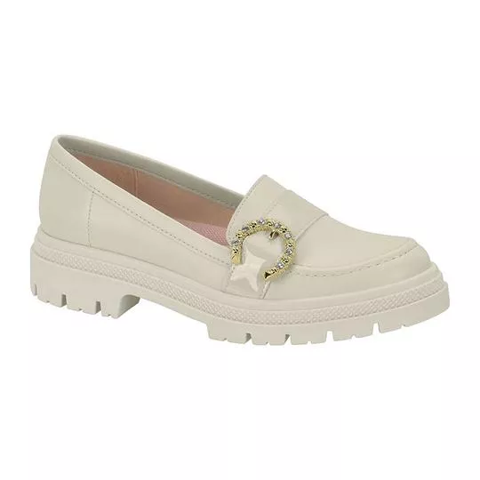 Loafer Tratorado- Off White- Moleca