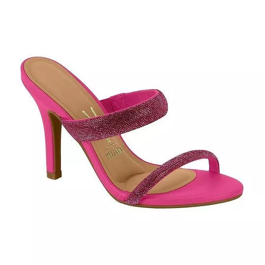 Tamanco Com Termocolantes- Pink- Salto: 9cm- Vizzano