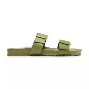 Birken Em Couro<BR>- Verde Militar