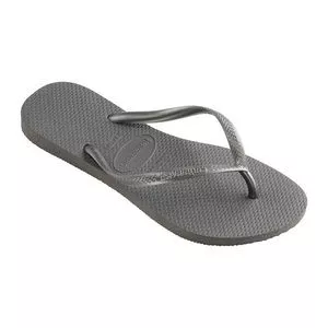 Chinelo Havaianas Slim<BR>- Cinza