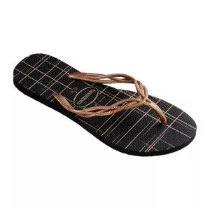 Chinelo Havaianas Flash Sweet<BR>- Cobre & Preto