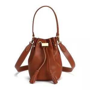 Bolsa Saco Lisa<BR>- Marrom