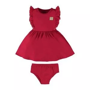 Vestido Liso<br /> - Vermelho<br /> - Boca Grande