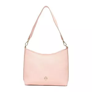 Bolsa Hobo Texturizada<BR>- Laranja Claro