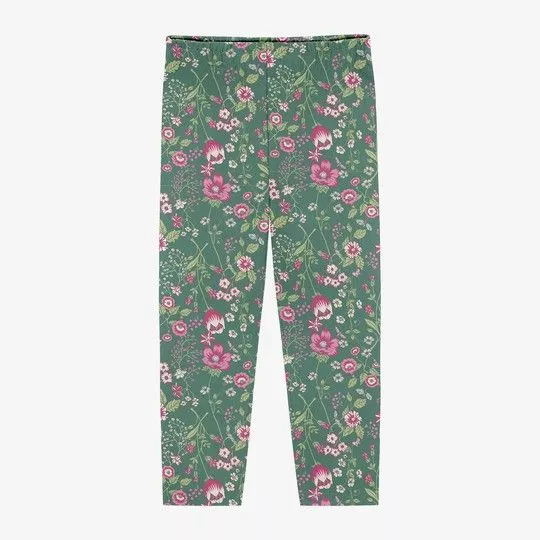 Legging Floral- Verde & Rosa- Trick Nick