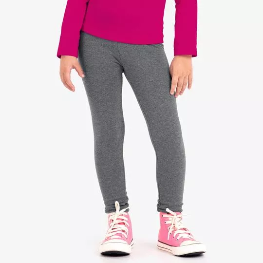 Legging Com Recortes- Cinza- Rovitex