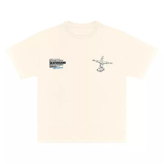 Camiseta Com Inscrições- Off White & Preta- Minty