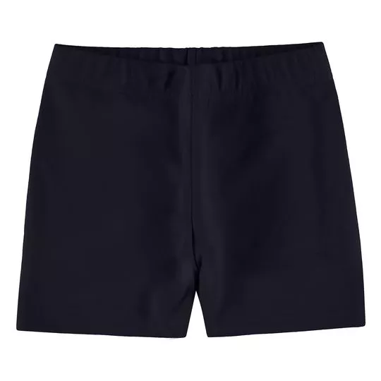 Short Com Recortes- Preto- Malwee Infantil