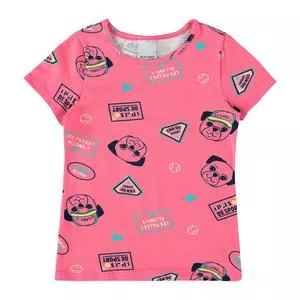 Blusa Cachorros<BR>- Rosa & Azul Claro<BR>- Malwee