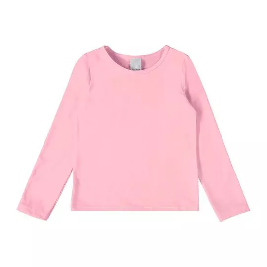 Blusa Lisa- Rosa Claro- Malwee