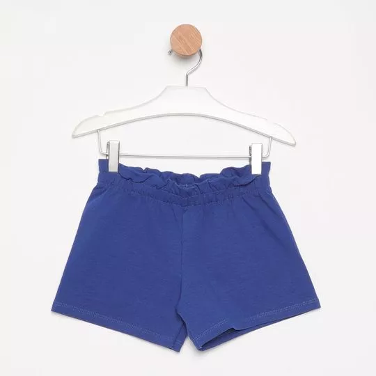 Short Com Recortes- Azul Escuro- Malwee