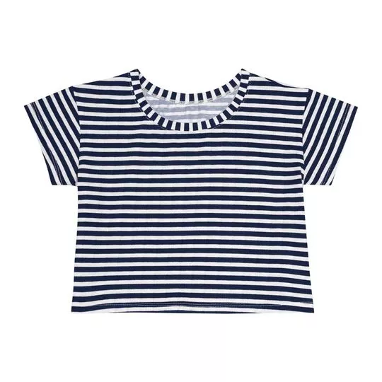 Blusa Listrada- Branca & Preta