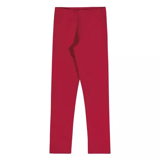 Legging Juvenil Lisa- Vermelha