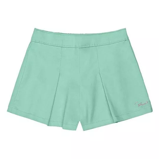 Short Com Recortes- Verde Água