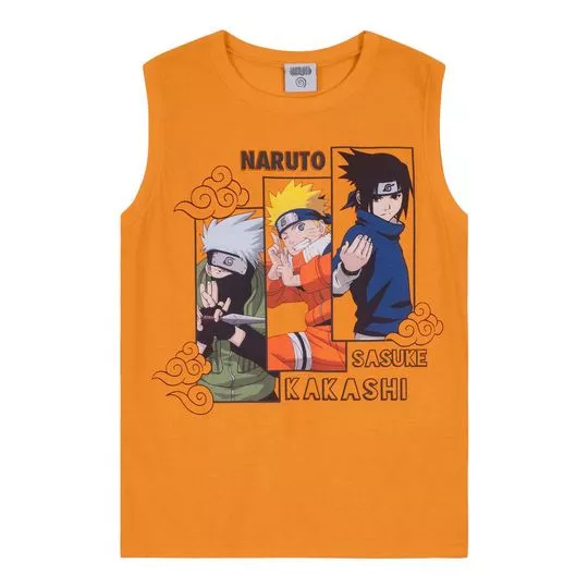 Regata Naruto®- Laranja & Azul Escuro