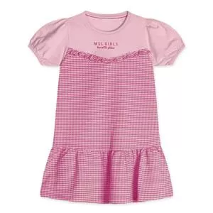 Vestido Texturizado<BR>- Rosa Claro & Rosa<BR>- Marisol