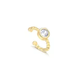 Piercing Banhado A Ouro Com Zircônia<BR>- Dourado<BR>- 1,2x0,5cm