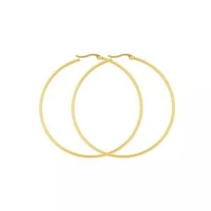 Par De Argolas<BR>- Dourado<BR>- Ø6,5cm