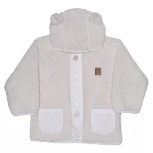 Casaco Em Pelúcia<BR>- Branco<BR>- Pinoti Baby & Kids