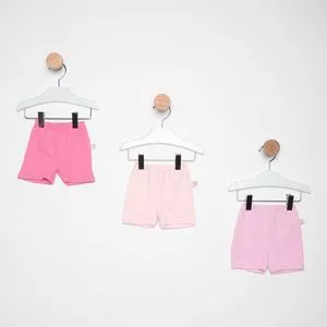 Kit De Shorts<BR>- 3Pçs<BR>- Bicho Molhado