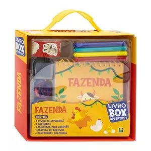 Livro-Box Divertido! Fazenda<BR>- Todolivro<BR>- Português<BR>- 10Pçs