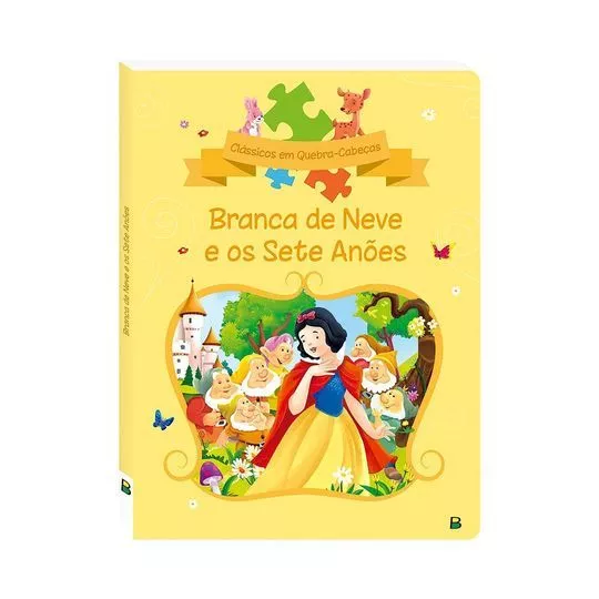 Clássicos Com Quebra-Cabeças: Branca De Neve- Santos, Suelen Katerine A.- Happy Books- 24Pçs