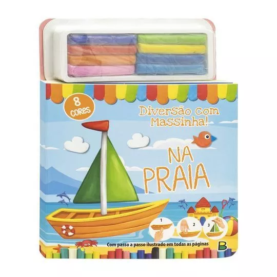 Diversão Com Massinha! Na Praia- 8 Cores- Todolivro- 22x16x1cm