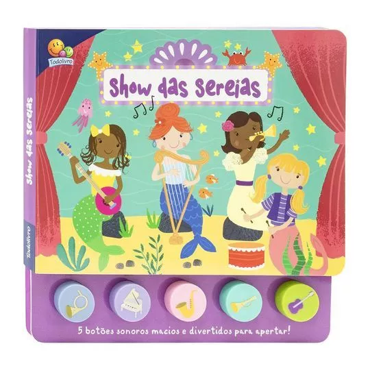 Brincando Com Sons: Show Das Sereias- Mammoth World- Português- 23x23,5x1,8cm