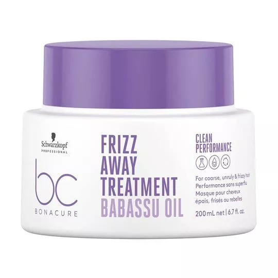 Máscara De Tratamento Bonacure Clean Performance Frizz Away- 200ml- Schwarzkopf