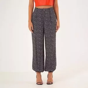 Calça Jogger Abstrata<BR>- Preta & Branca