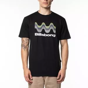 Camiseta Billabong®<BR>- Preta