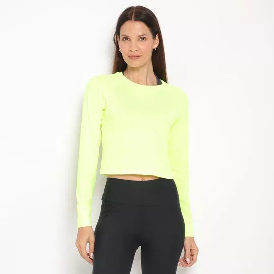 Blusa Texturizada- Amarelo Neon