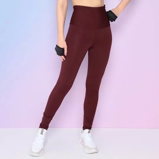 Legging Básica- Vinho- Verbo Fitness