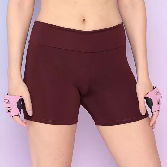 Short Básico- Vinho- Verbo Fitness