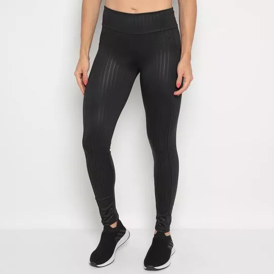 Legging Texturizada- Preta- Verbo Fitness