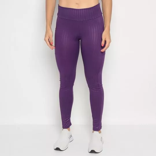 Legging Texturizada- Roxa- Verbo Fitness