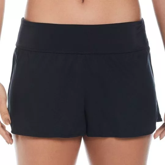 Short Com Bolso- Preto