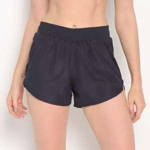 Short Com Recortes<BR>- Azul Marinho<BR>- Physical Fitness