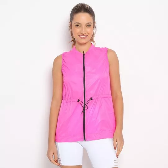 Colete Com Bolsos- Rosa- Physical Fitness