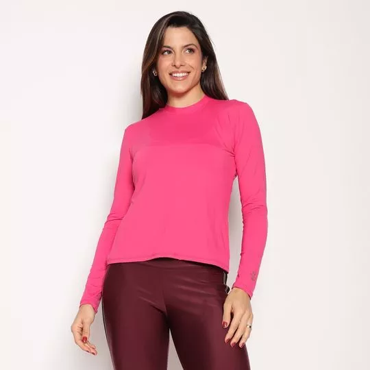 Camiseta Com Proteção UV 50+- Pink- Patra