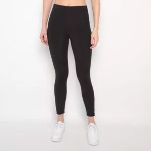 Legging Com Recortes<BR>- Preta<BR>- Patra