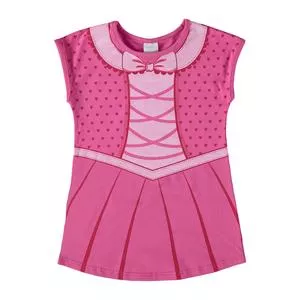 Vestido Laço<BR>- Pink & Rosa Claro<BR>- Malwee