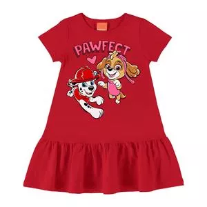 Vestido Patrulha Canina®<BR>- Vermelho