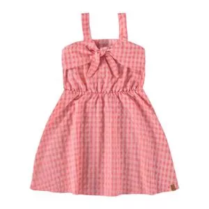 Vestido Xadrez<BR>- Rosa