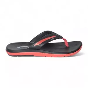 Chinelo Soul<BR>- Preto & Coral