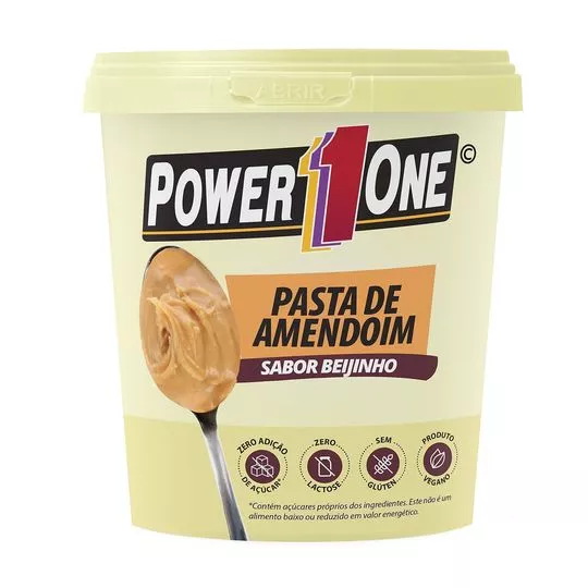 Pasta De Amendoim- Beijinho- 500g- Power One