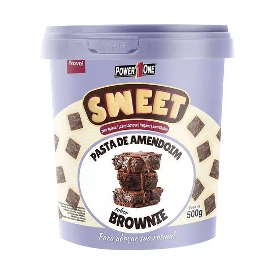 Pasta De Amendoim Sweet- Brownie- 500g- Power One