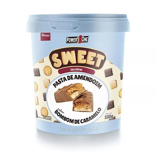 Pasta De Amendoim Sweet- Bombom De Caramelo- 500g- Power One