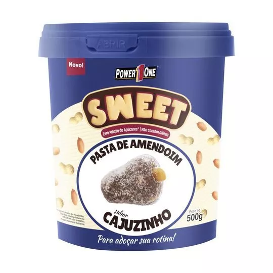 Pasta De Amendoim Sweet- Cajuzinho- 500g- Power One